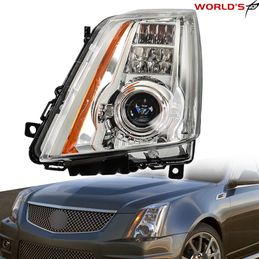 HID/Xenon Headlight For 2008-2014 Cadillac CTS Projector Left Chrome Housing