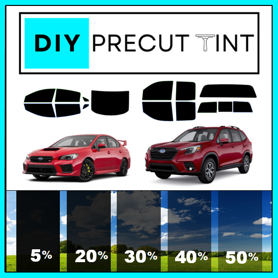 DIY PreCut Window Tint Kit Fits ANY SUBARU 2000-2023 ANY Shades ALL Windows FULL