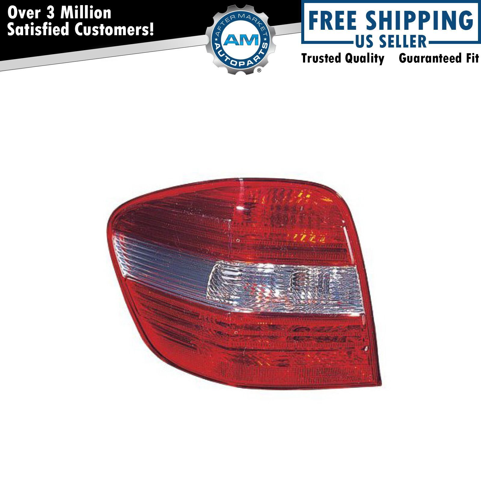 Taillight Lamp w/ Clear Lens Driver Side LH for 06-11 Mercedes Benz ML Class