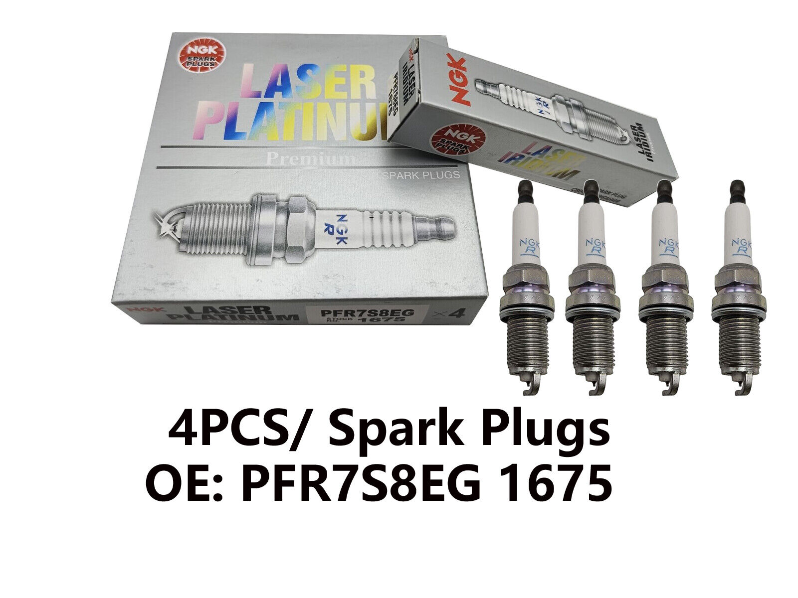 4X 06H905601A PFR7S8EG Premium Spark Plugs For VW Passat Golf Jetta Audi A4 A5
