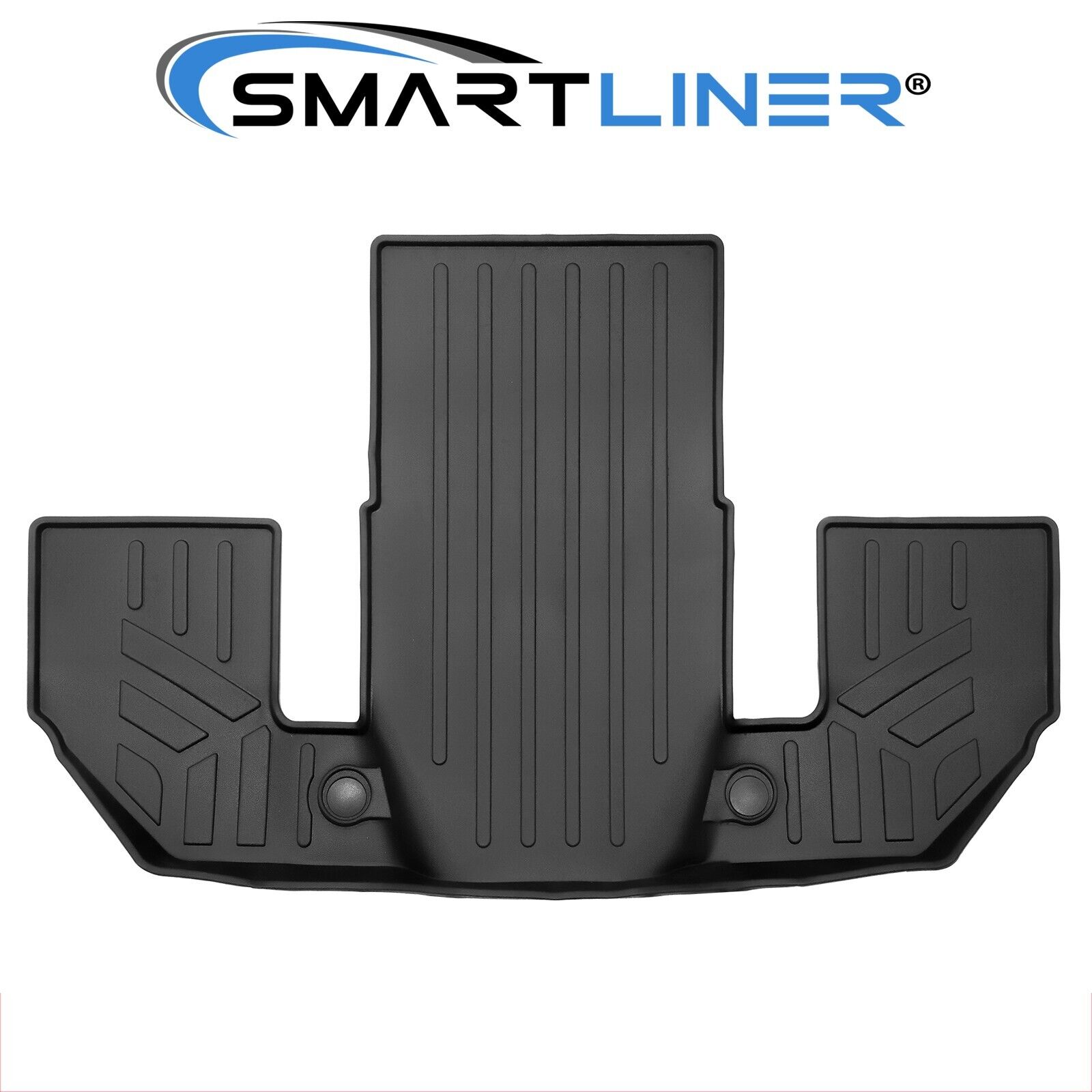 SMARTLINER Custom Fit Floor Mats 3rd Row Liner Black For 2020-2024 Volvo XC90