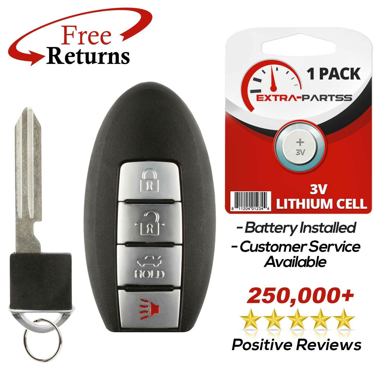 For 2007 2008 2009 2010 2011 2012 Nissan Altima Smart Remote Key Fob