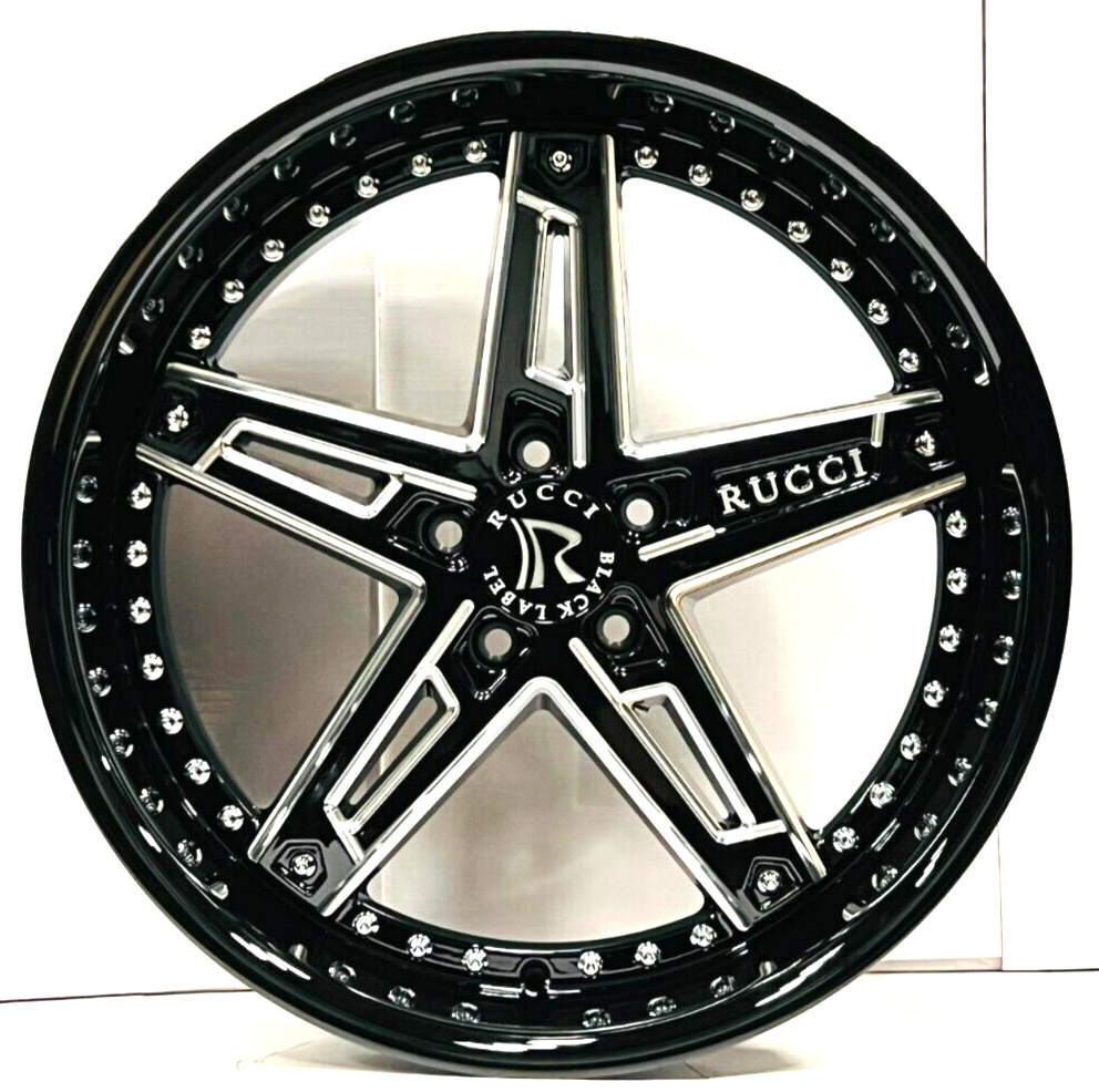 22X9 RUCCI BLACK LABEL DODGE/CHARGER/CHALLENGER/MAGNUM/CHRYSLER-300(RWD)