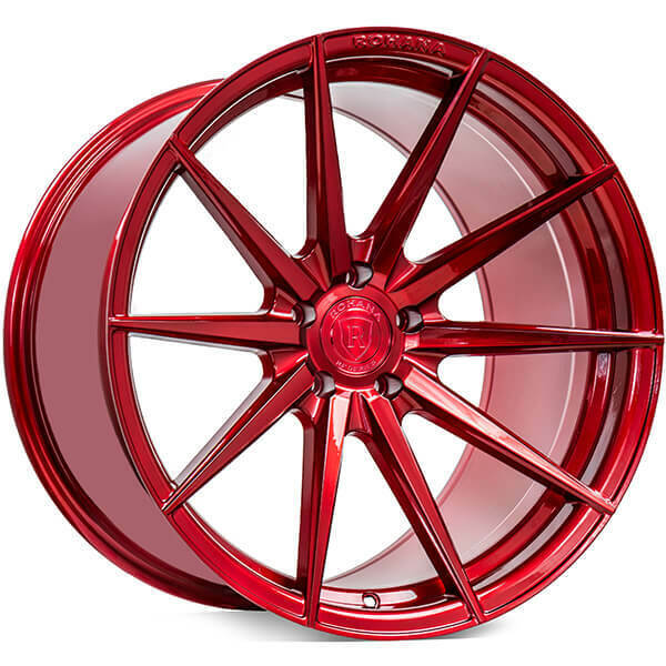 4ea 20x10/20x11 Staggered Rohana Wheels RFX1 Gloss Red Rims (S5)