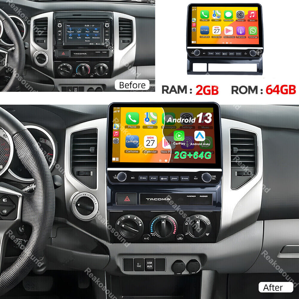 10.1'' For Toyota Tacoma 2005-2013 Android 13 Carplay Car Radio Stereo GPS WIFI