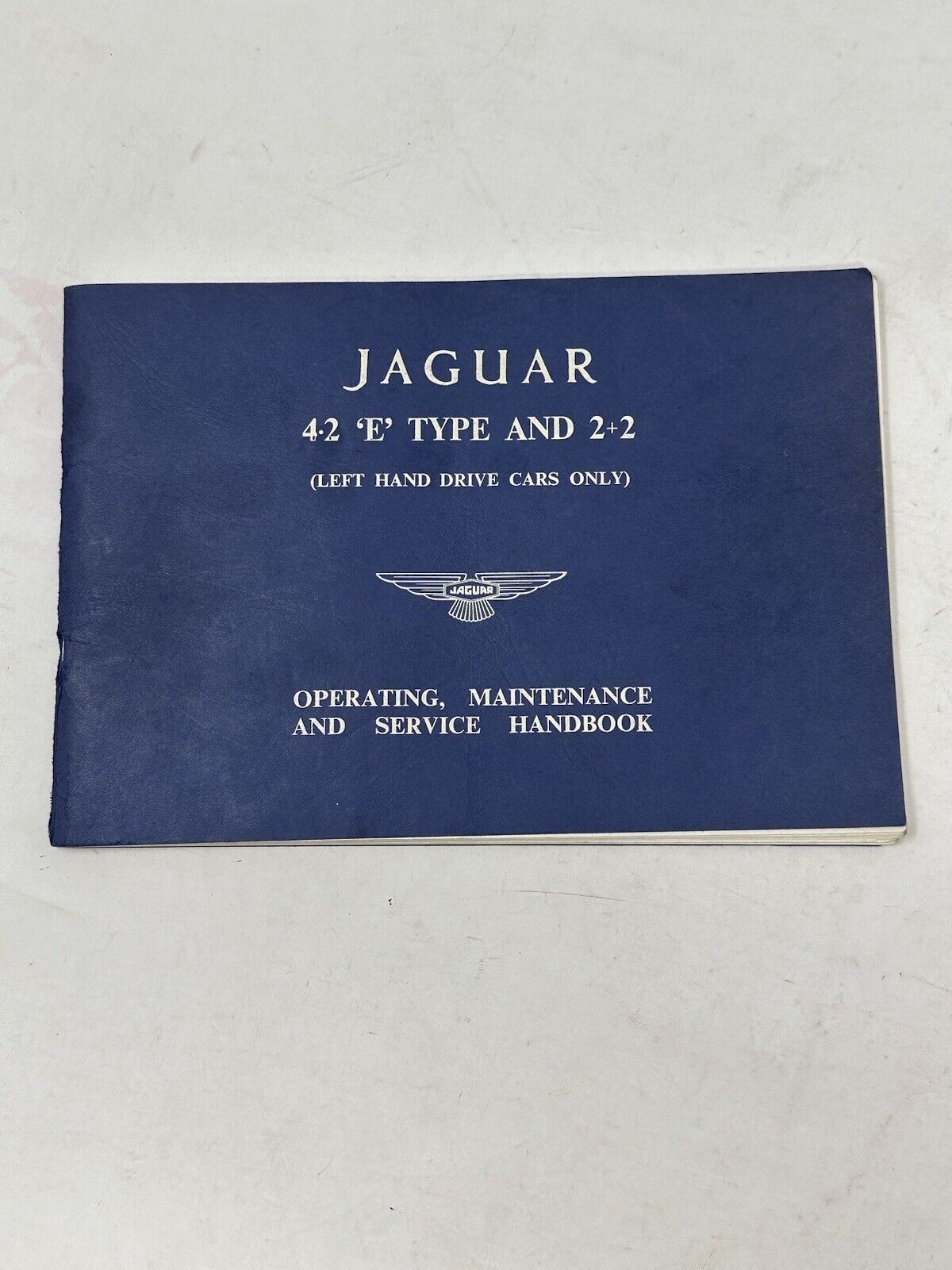 JAGUAR 4.2 E-Type AND 2+2 Original Blue Owners Manual Publication E.145/2 1968