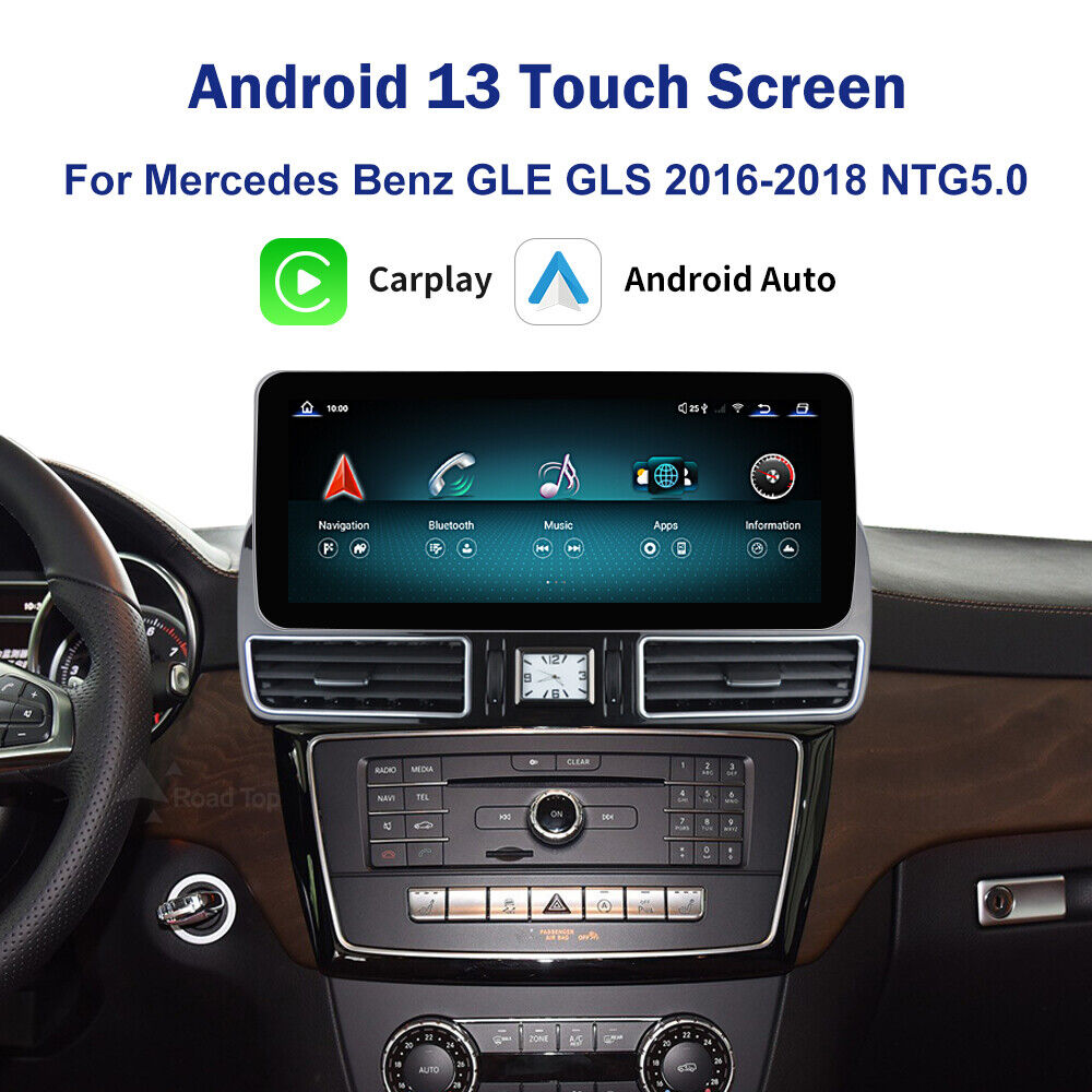 12.3'' Wireless Carplay Android 13 Navi Display For Benz GLE GLS NTG5.0 2016-18