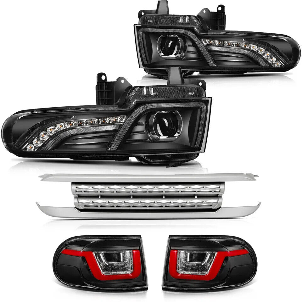 For 2007-2015 Toyota FJ Cruiser  Headlights and Taillights Lamps With Grille