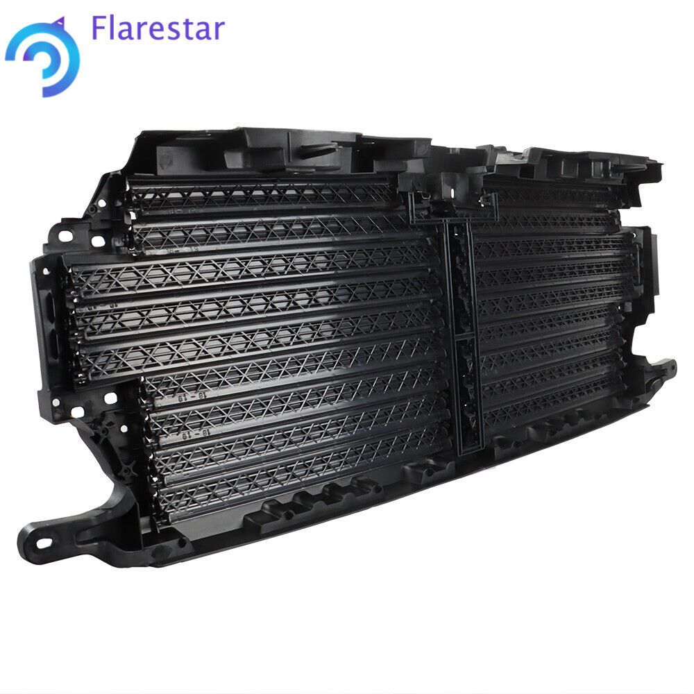 Black Upper Radiator Grille Air Shutter Control Assembly For 2018-20 Ford F-150