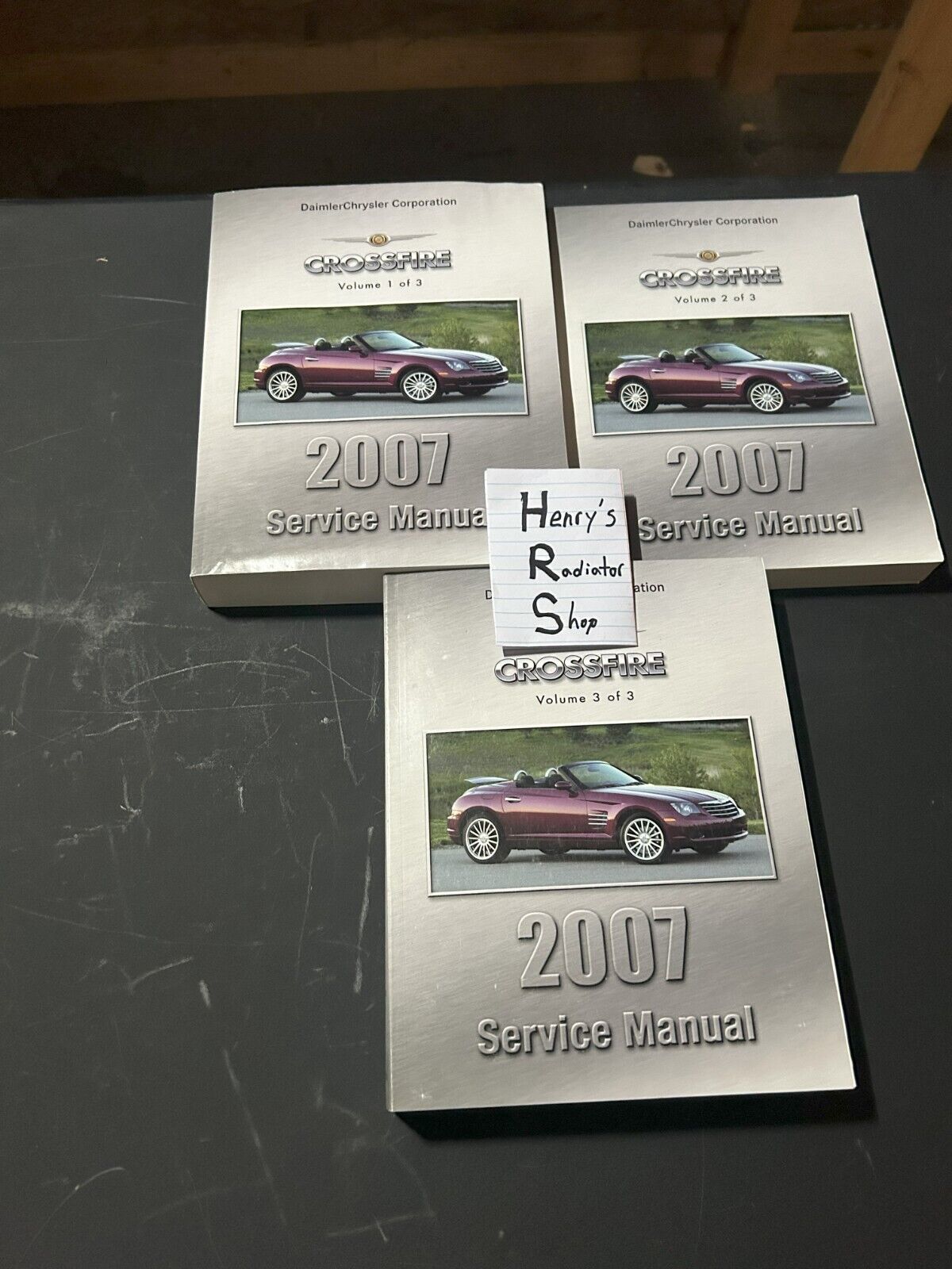 2007 Chrysler Crossfire Service Manuals. Complete 3 Volume Set.