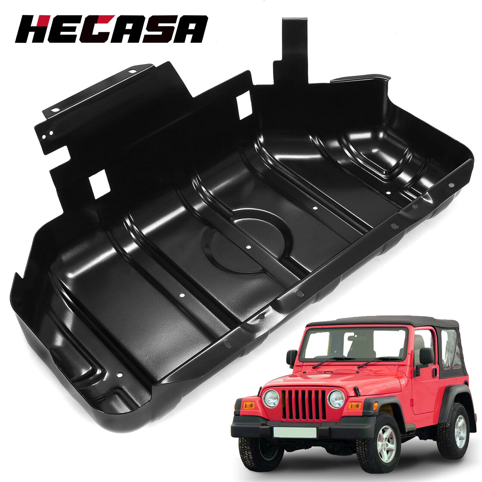 HECASA  For 1997-2006 97-06 Jeep Wrangler TJ Fuel Gas Tank Skid Plate Guard