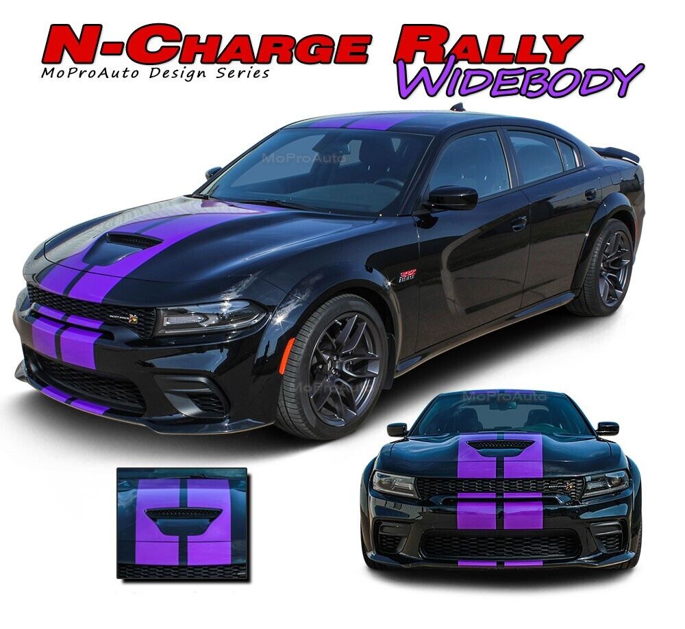 For 2015-2023 Dodge Charger WIDEBODY Racing Stripes R/T Hellcat Graphics Decals