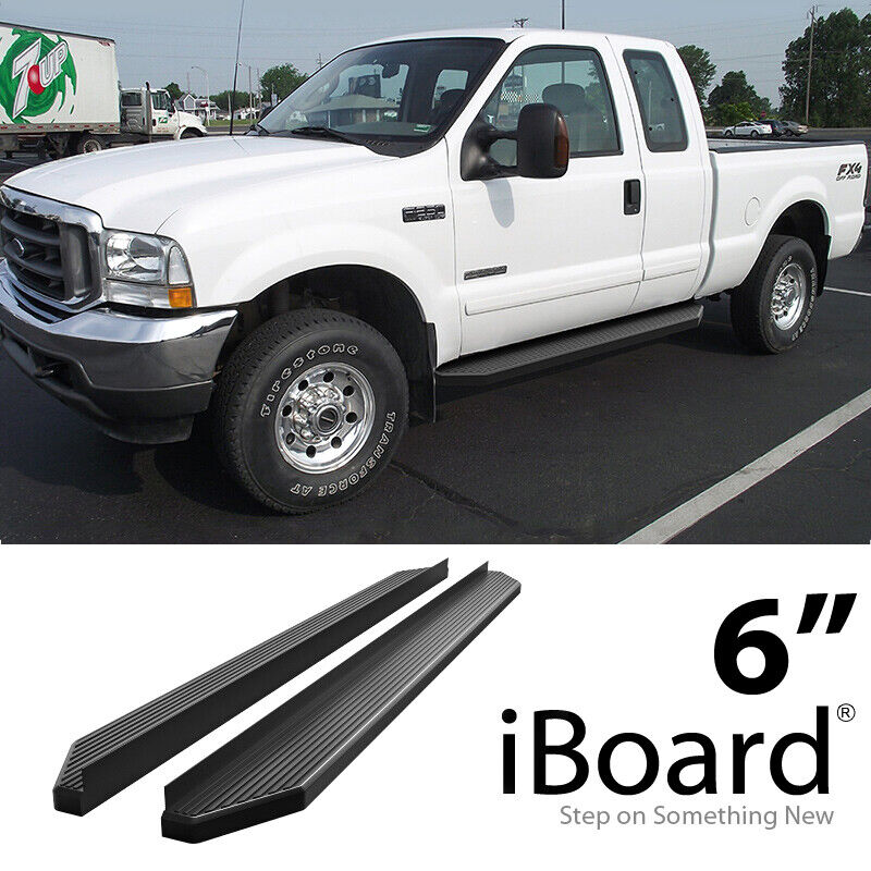 iBoard Black Running Boards Style Fit 99-16 Ford F250/F350 SuperDuty SuperCab