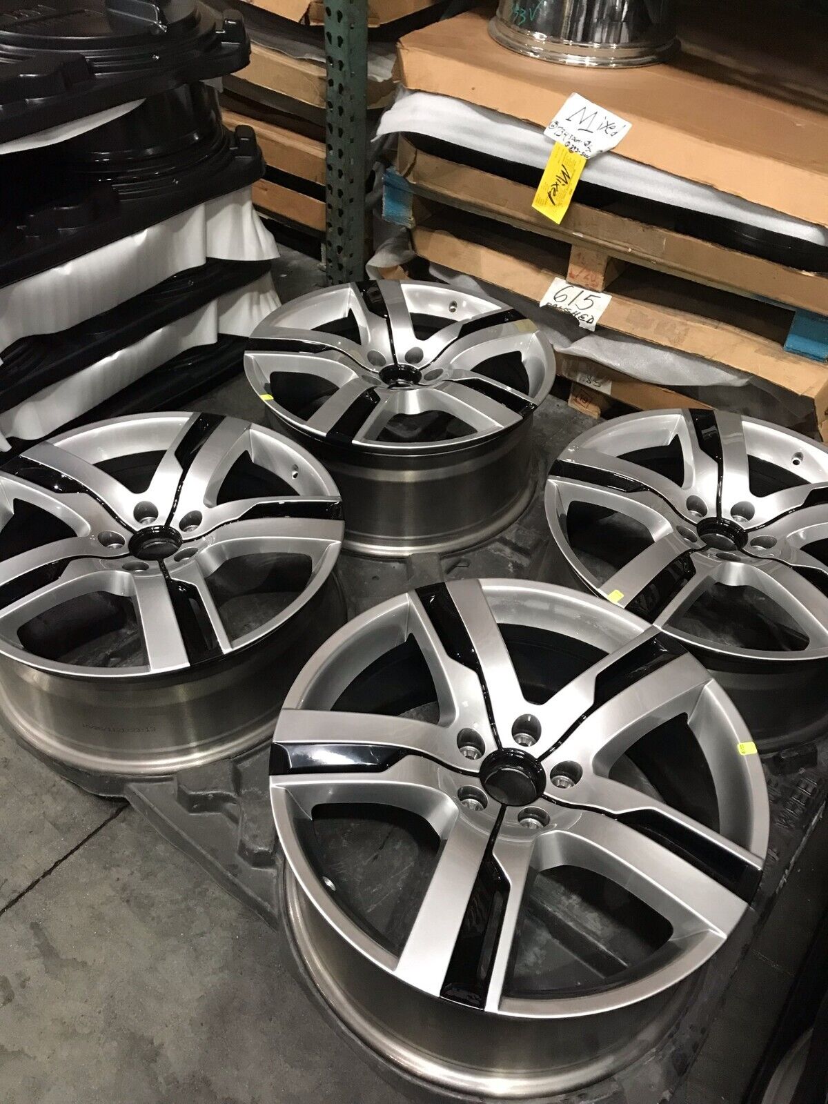 Fisker Karma OEM 22 inch new factory wheels, fronts and rears