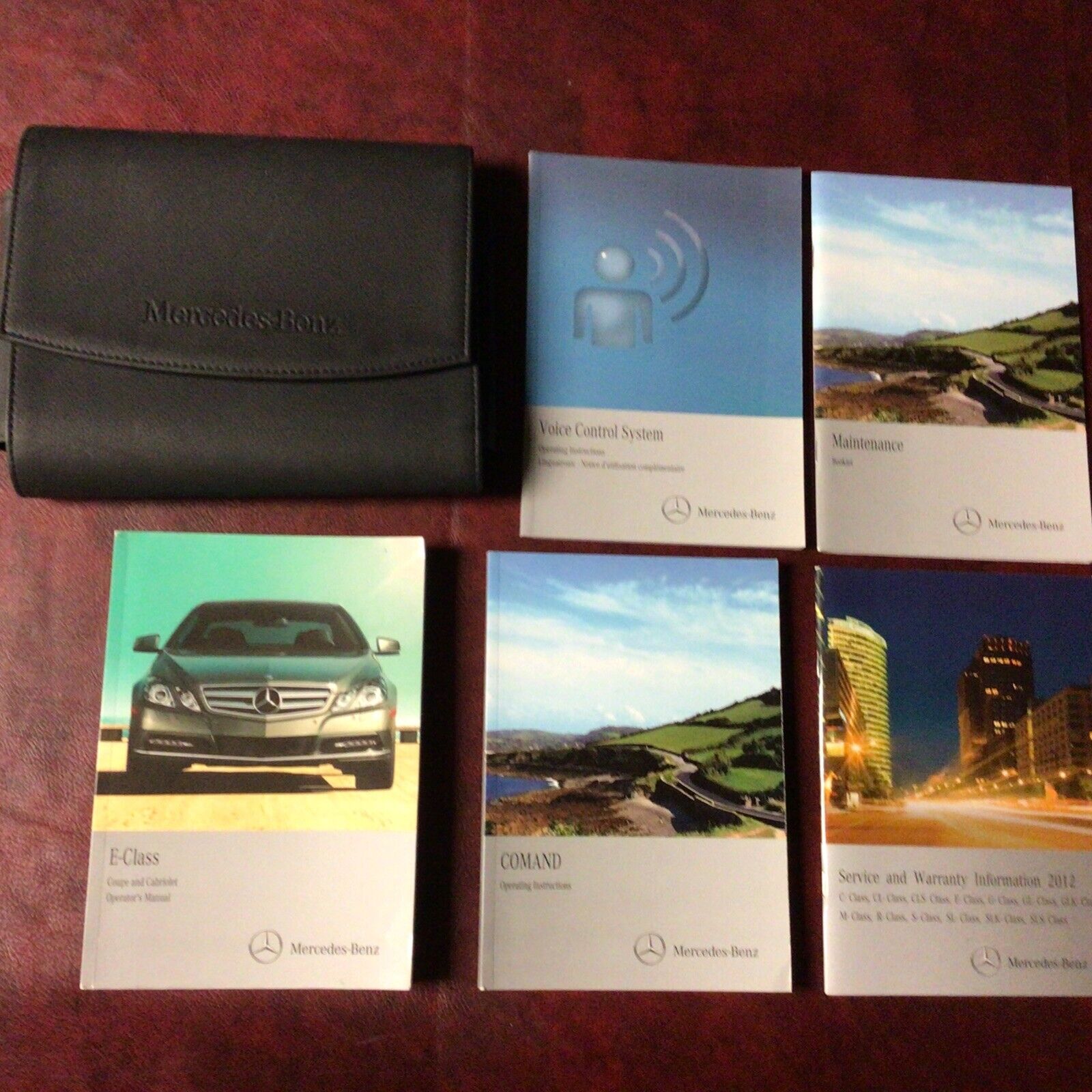 2012 12 MERCEDES E-CLASS 350 & 550 COUPE & CABRIOLET OWNERS MANUAL NAV CASE ALL