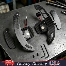 For Chevrolet Corvette C6 Carbon Fiber Replacement Magnetic Paddle Shifter. picture