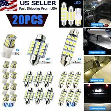 20pcs LED Light Bulbs Interior Kit Car Trunk Dome License Plate Lamp 6000K Chevy picture