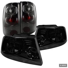 Headlight Assemblies Impact Resistant 1 SPEC-D TUNING Styleside Smoked Tail picture