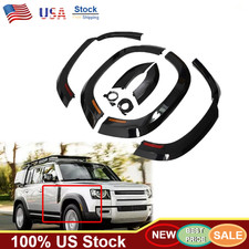 6x Gloss Black Fender Flare Trim Arch w/ Light For Land Rover Defender 110 2020 picture