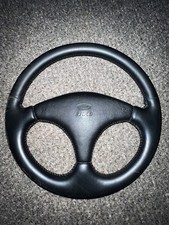 84-86 OEM Ford Mustang SVO  Black Leather Wrapped Steering Wheel picture