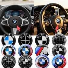 45MM Car Steering Wheel Badges Emblem Sticker For BMW M E46 E90 E60 F30 F10 E39 picture