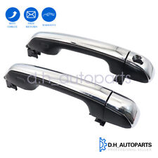 Door Handle Set For 2010-2021 Toyota 4Runner With Chrome Insert Rear Outer 2Pc picture