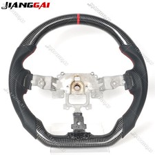 Carbon Fiber Perforated Leather Steering Wheel for Mazda RX-8 04-10 MX-5 09-14 picture