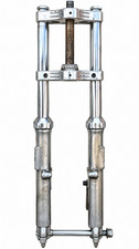 Harley Sportster FXR Custom 39mm Complete Front Fork Assembly Custom Trees Used picture