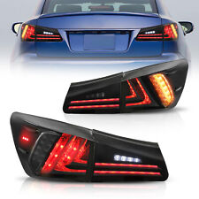 2PCS Smoked LED Tail Lights Rear Lamps Assembly For 2006-2012 Lexus IS350 IS250 picture