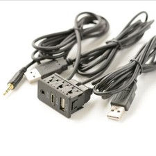 Type C USB Port Panel Extension Cable Adapter For Car SUV Dash Flush Mount 150CM picture