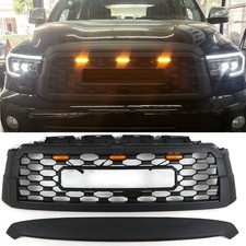 Black Front Grille Fits For Toyota Sequoia 2019 2020 2021 Bumper Grill W/Light picture