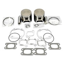 New 62mm STD SPI Pistons Gaskets 1980-2006 Ski-Doo 380F Fan GTX MXZ GSX Touring picture