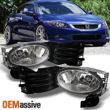 Fits 08-10 Accord 2 Doors Coupe Bumper Driving Clear Fog Lights w/Switch + Bulbs picture