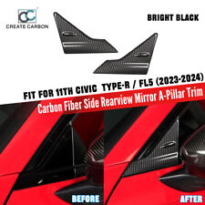 Real Carbon Fiber Wind Deflectors For Honda 11th Gen Civic Type R FL5 2023+ picture