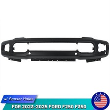 1PC For 2023 2024 2025 Ford F250 F350 Black Front Bumper Face Bar w/ Sensor Hole picture