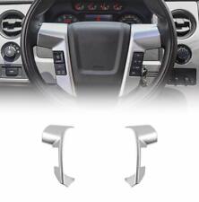 2x Car Steering Wheel Cover Bezel Trim for Ford Raptor F150 2009-14 Accessories picture