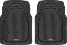 Ergonomic Black Rubber Floor Mats for Car, SUV & Truck - All-Weather 2 Piece Set picture