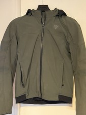 Men's Dainese Ignite Tex Motorcycle Jacket Green Leaf Size 50 with Removable Cap picture