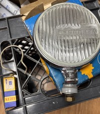 Pair Of Carello chrome fog light spot lamps FIAT ALFA ROMEO MASERATI FERRARI SET picture