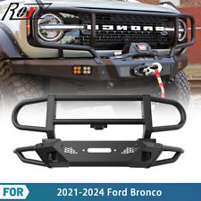 3 In 1 Front Bumper Assembly w/2xSide Wings+Upper Bend For 2021-2024 Ford Bronco picture