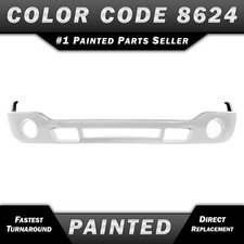 NEW Painted *WA8624 Olympic White* Front Bumper Cover for 2003-2007 GMC Sierra picture