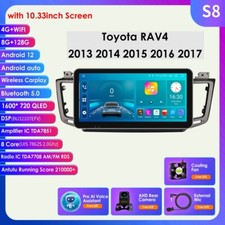 8+128G For Toyota RAV4 2013-2018 Car Radio CarPlay Android 12 GPS Wifi BT5.0 PIP picture
