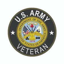 US Army Veteran Emblem Decal / Bumper Sticker  picture