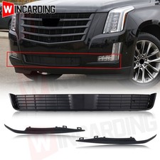 For 2015-2020 Cadillac Escalade Lower Grille Bumper Molding Trim Gloss Black US picture