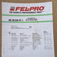 Fel-Pro HS 26229 PT-1 Engine Cylinder Head Gasket Set - Jeep Dodge Ram 3.7L V6 picture