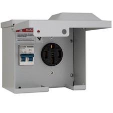 Rv Electrical Outlet,50 Amp Rv Outlet Box with Breaker picture