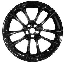 Refurbished Painted Gloss Black Aluminum Wheel 20 x 9 picture