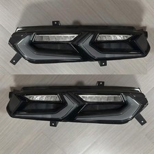 2x Smoke FULL Led Tail Lights For 2014-2019 Chevrolet corvette C7 Rear Animation picture