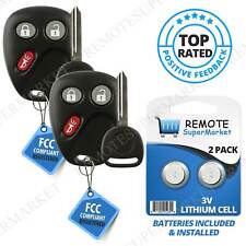 Replacement for 2003 2004 2005 2006 Chevy Silverado Remote Car Key Fob Set Pair picture