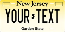 Custom New Jersey License Plate – Personalized Novelty Plate  picture